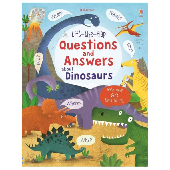 Usborne Lift-the-flap Questions และคําตอบเกี่ยวกับไดโนเสาร์