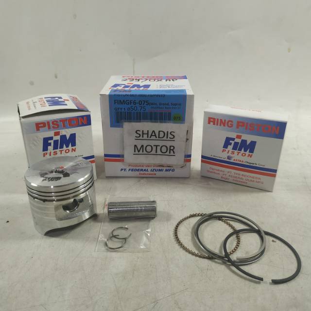 ลูกสูบ FIM รหัส GF 6 Oversize 75 เส้นผ่านศูนย์กลาง 50.75 Pin 13 WIN Grand Motor