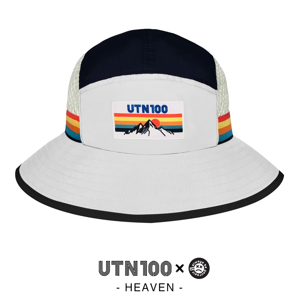 YUP x UTN100 HEAVEN - WHITE - หมวกวิ่ง หมวกปีกกว้าง