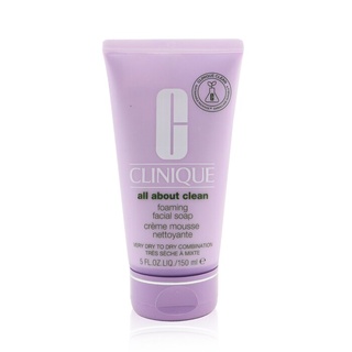 CLINIQUE All About Clean Foaming Facial Soap - ผิวผสมแห้งถึงแห้งมาก - 150ml/5oz