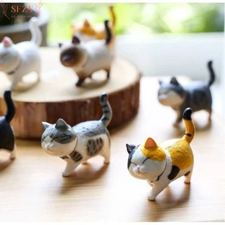 โมเดลแมวน่ารัก ฟิกเกอร์แมว กาชาปอง ตุ๊กตา DC2