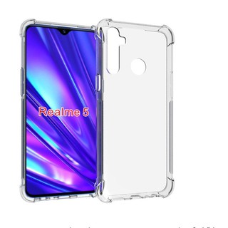 เคส TPU ใส กันกระแทกมุม งานอย่างดี ไม่ย้วย สำหรับมือถือรุ่น Realme 5 5i 5s พร้อมส่ง