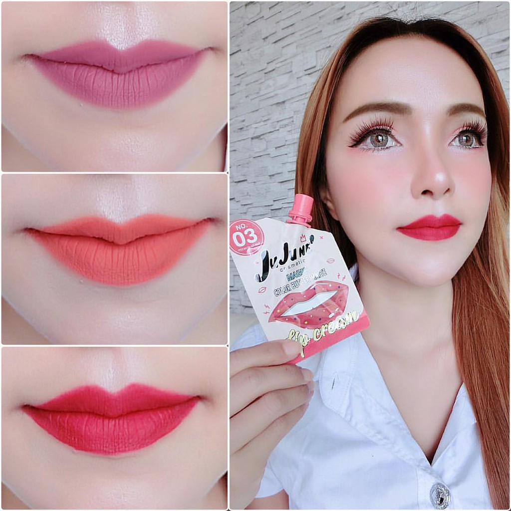 JuJu Ne Magic Color Butter Matte Lip Cream จูจูเน่ เมจิกคัลเลอร์ บัตเต