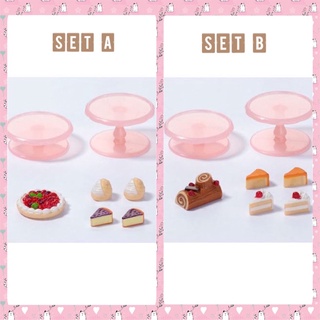 Sylvanian Cake &amp; Cake Stand ซิลวาเนียน เค้ก ชั้นวางเค้ก ขนมเค้ก ของหวาน มือ1 Brand new นำเข้าจากญี่ปุ่น