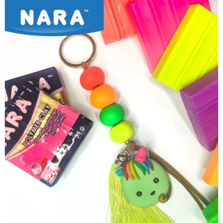 NARA Polymer Clay ดินโพลีเมอร์ ขนาด 55 กรัม (โทนสีนีออน มีให้เลือก 6 สี)