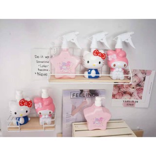 (!!) ขวด Sanrio Character งานชนช็อป มีหัวให้เลือก 2 แบบ ทั้งแบบหัวปั้มและหัวสเปรย์ พร้อมส่งครบ 3 ลาย