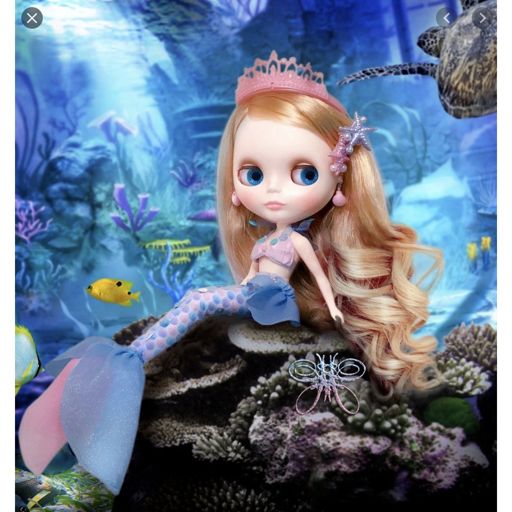 RARE 11 inches TAKARA TOMY Neo Blythe Doll TOP SHOP Exclusive Neo Blythe Mermaid Tasha