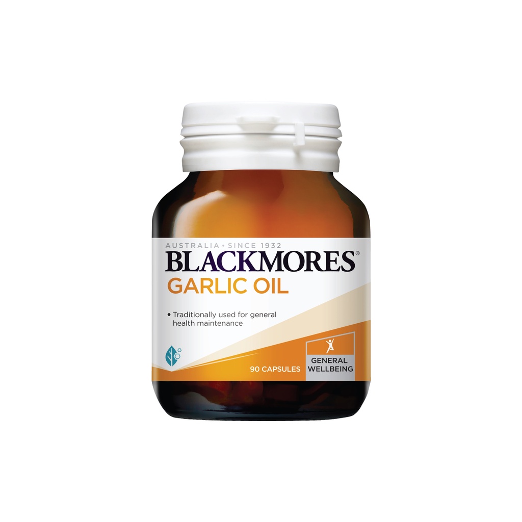 Blackmores Garlic Oil 90's | 180's แบลคมอร์ส น้ำมันกระเทียม เสริมสร้างระบบภูมิคุ้มกัน