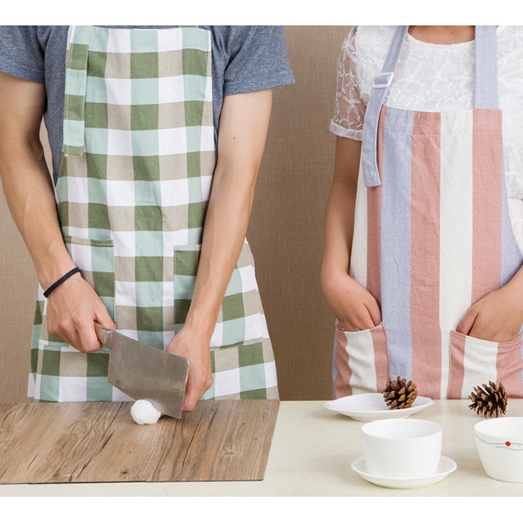 (พร้อมส่ง) ผ้ากันเปื้อน canvas สำหรับทำอาหาร ห้องครัว ร้านอาหาร ร้านกาแฟ - รูปที่ 4