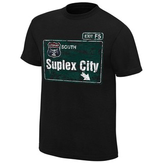 Gildan - Wwe Brock Lesnar Suplex City Exit F5 เสื้อยืดคอกลม สีดํา สําหรับผู้ชาย