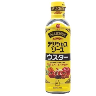 ซอสเปรี้ยว วูสเตอร์ไชร์ซอส 500 มล. (ตรา คิคโคแมน) Worcestershire Sauce (Kikkoman) /ซอสเปรี้ยว