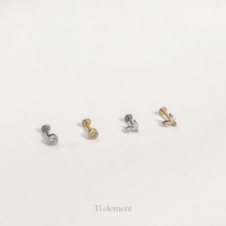 Ti element Stainless I จิวหู จิวสแตนเลส