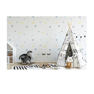 Bighot TAPIO วอลเปเปอร์ติดผนัง  ลายดาว ขนาด 70x70cm BMR004
