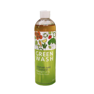 Greenwash น้ำยาล้างผัก ผลไม้ เนื้อสัตว์ จากเอนไซม์ผลไม้ ออร์แกนิค แบบขวด 400 มล