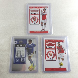 Panini Rookie Ticket การ์ด RC นักฟุตบอล การ์ดนักฟุตบอล การ์ดนักบอล Arsenal Brighton Willock Lamptey Nelson Toppsก