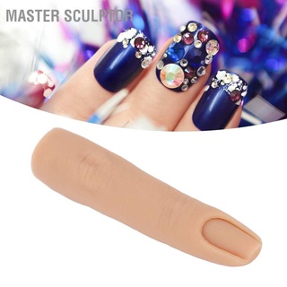 Master Sculptor Tattoo Practice Finger Model Professional Silicone Bendable Fake Nail Art Training for Acupuncture