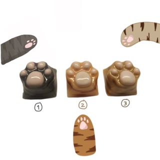 Keycap catpaw - คีแคปอุ้งเท้าแมวลาย คีบอร์ด แป้นพิมพ์