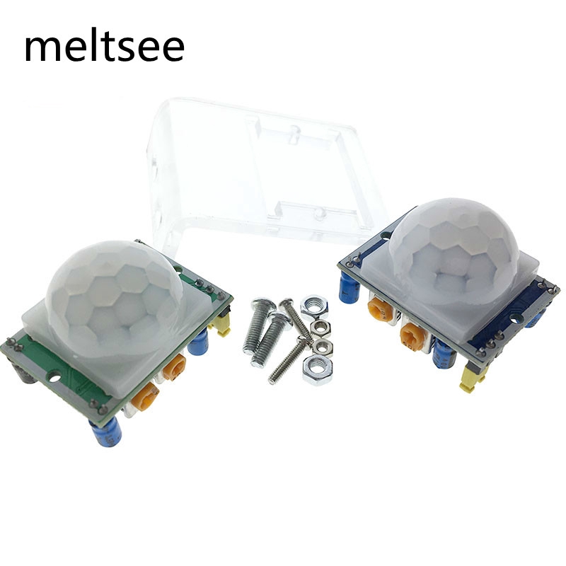 hc - sr 501 HC-SR501 โมดูลตรวจจับความเคลื่อนไหวอินฟราเรดสําหรับ arduino