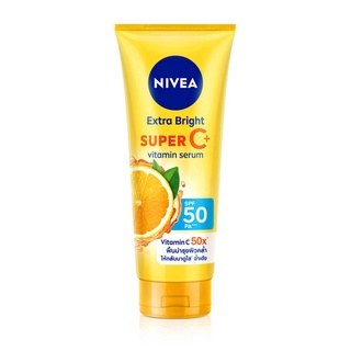 Nivea Extra Bright Super C+.นีเวีย เอ็กซ์ตร้า ไบรท์ ซูเปอร์ ซี พลัส โลชั่น บำรุงผิว วิตามินโลชั่น( มี 2ขนาด) 70มล.,320มล