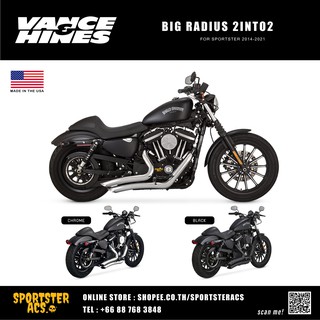 **ผ่อน0%** Vance &amp; Hines - Big Radius 2 into 2 สำหรับ Sportster 2014-2021 Vance and Hines V&amp;H