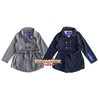 [แท้]EX702 เสื้อโค้ท Weekend รุ่น Polka Dot Trench Coat (4-16 ปี)