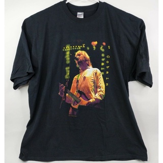 [S-5XL]Gildan s 3 เสื้อยืดลําลอง แขนสั้น พิมพ์ลายกราฟฟิค Kurt Cobain Rock Music สีดํา เข้ากับทุกการแต่งกาย สไตล์วินเทจ ส