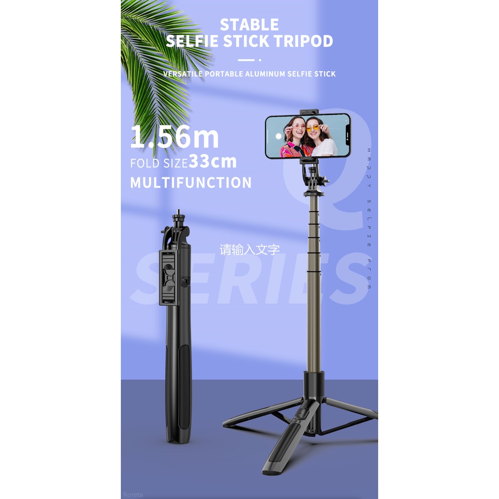 Mobile Phone Wireless Bluetooth Selfie Stick Tripod Anti-shake Handheld ...