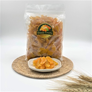 Dried Peach Slice ลูกพีชอบแห้งแบบ เกรด A สูตรน้ำตาลปกติ By Happy Fruits