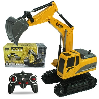 ☸☏Truck Remote Control Excavator Rechargeable Engineering Vehicle kids Toy Truck Crane Car