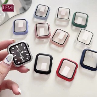 เคส watch 7 watch 8 case  iwatch + ฟิลม์กระจกในตัว เคสกระจก ขนาด41mm /45mm ใช้สำหรับ i watch 7 caseแอปเปิ้ลวอช