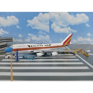 โมเดลเครื่องบิน GJ1999F 1:400 Kalitta Air B747-400BCF N744CK Flap Down (mask livery)