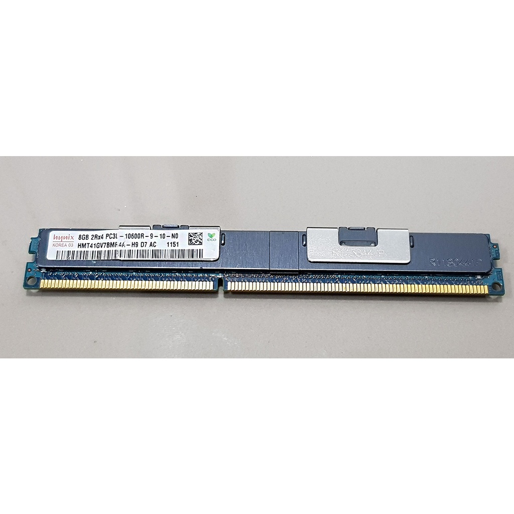 Reg Ecc 8GB 2Rx4 PC3L-10600R Hinix ทรงเตี้ย มือสอง ใส่บอร์ด X79 Workstation HP Z420 Z620 Dell T5500 