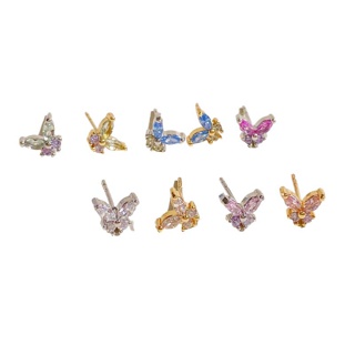 butterfly earring (Brass)