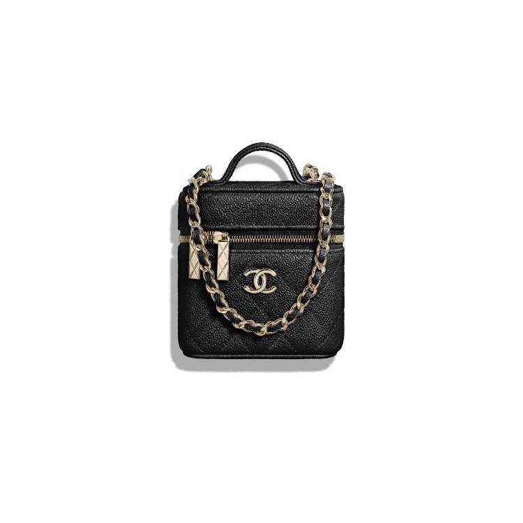 New!!! Chanel Mini Vanity Box Black Caviar GHW