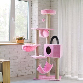 Inter Shop Lovecast คอนโดแมว บ้านแมว ต้นไม้แมว Cat Tree Cat toys Can condo Model CA032-PINK