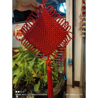 เงื่อนไม่รู้จบ ใช้ห้อยหน้าร้าน แผงลอย (#ผานฉาง #盘长)  ปลุกเสกแล้ว import from HongKong