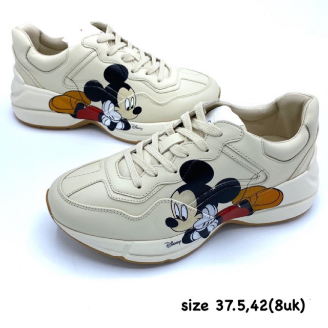 Gucci x Disney Mickey Mouse Rhyton Sneakers รองเท้า กุชชี่ มิกกี้เมาส์ ของแท้ ส่งฟรี EMS ทั้งร้าน