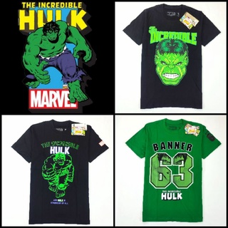 อก38-46นิ้ว เสื้อยืดเดอะฮัคล์ The Incredible Hulk ลิขสิทธิ์จาก Marvel