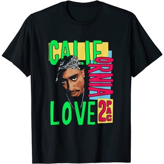 เสื้อยืด พิมพ์ลาย Tupac California Love สําหรับผู้ใหญ่Size S-5XL