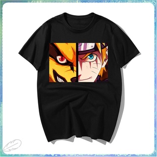 ขายดี ใหม่ เสื้อยืดคอกลม พิมพ์ลายการ์ตูนนารูโตะ Kurama Face สีดํา สไตล์ญี่ปุ่น แฟชั่นสําหรับผู้ชาย