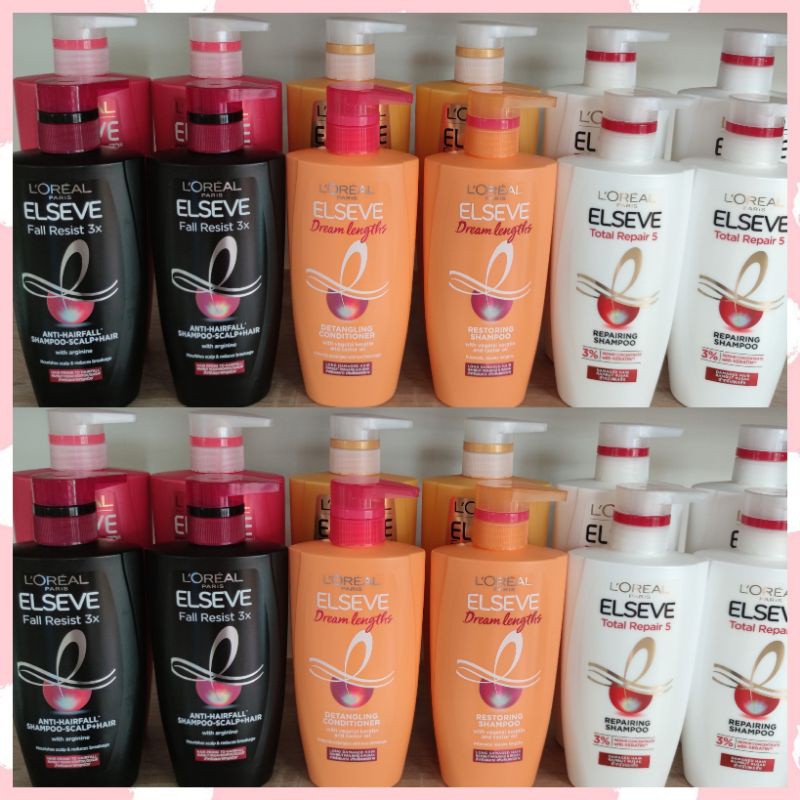 แชมพูลอริอัล แชมพู loreal แชมพูลอรีอัล Loreal Paris Elseve Shampoo ลอรีอัล ปารีส เอลแซฟ แชมพู ขนาด 4