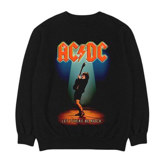 Ac DC - ปล่อยให้มี | เพลง CREWNECK | เสื้อกันหนาว BAND | Unisex | เพลงเมอร์ช | ร็อคคลาสสิก | Ac / dc