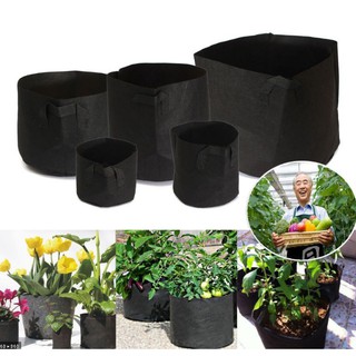 Smart Pot กระถางผ้า 1/2/3/5/7/10/20 แกลลอน ถุงปลูกต้นไม้แบบผ้า Fabric Pot Grow Bag smartpot