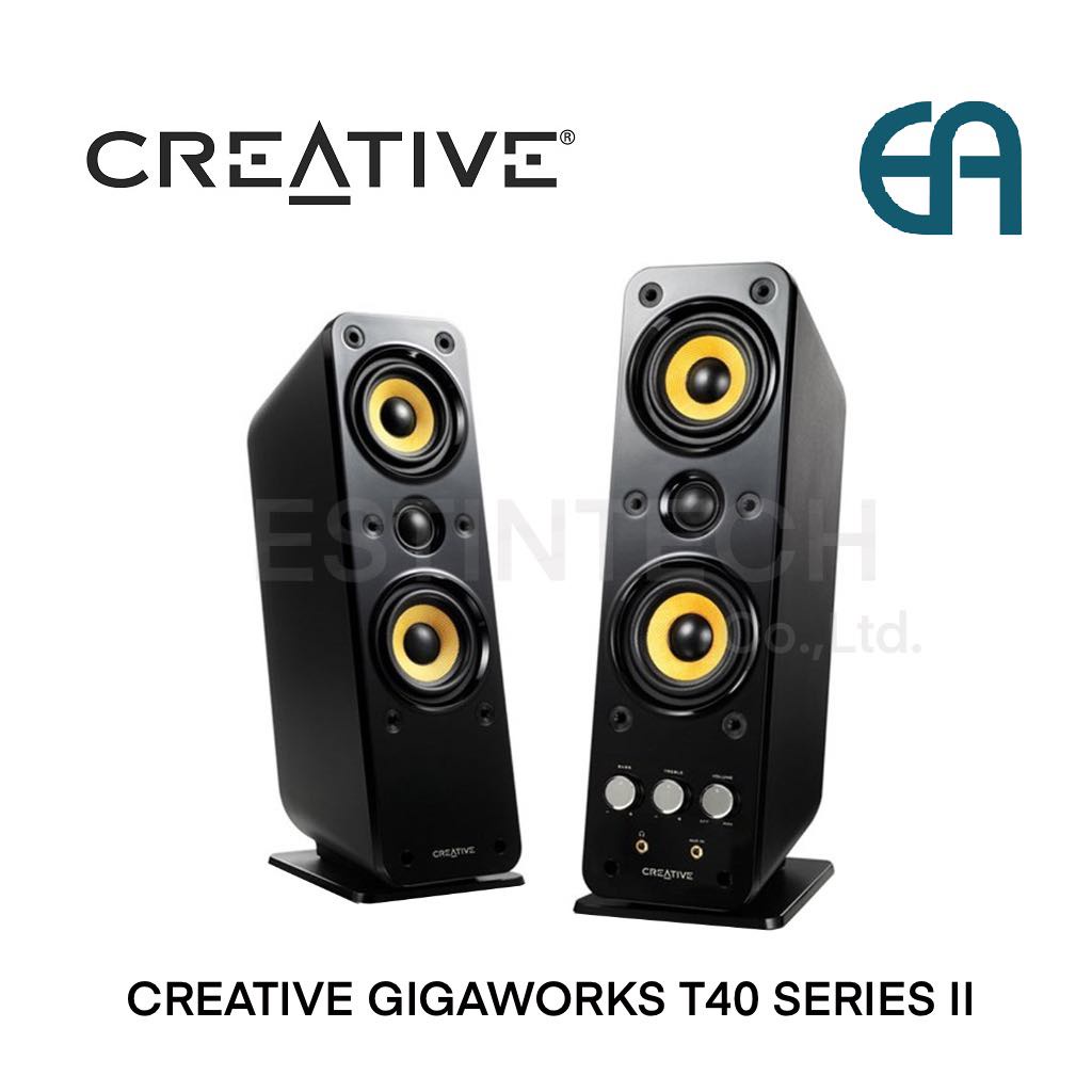 Speaker (ลำโพง) CREATIVE GIGAWORKS T40 SERIES II (BLACK) ของใหม่ประกัน 1 ปี