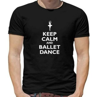 [S-5XL]เสื้อยืดลําลอง พิมพ์ลาย Keep Calm Et Ballet Danse Danseur เข้ากับทุกการแต่งกาย สําหรับผู้ชาย 541107