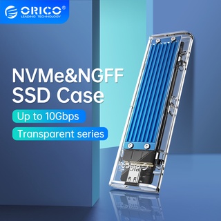 Orico เคส M2 SSD NVME NGFF Dual Protocol USB3.1 GEN2 10Gbps SSD Enclosure สําหรับ NVME PCIE M Key NGFF SATA B&amp;M Key SSD Disk (TCM2M)