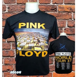 เสื้อวง Pink Floyd แขนสั้น ไม่มีตะเข็บข้าง คอฟิต ป้ายUSA เสื้อวง เสื้อผู้ชาย เสื้อทัวร์ วงร็อคคต่างประเทศ