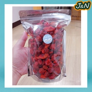 [ลดแรง🔥] สตอเบอรี่อบแห้ง สตอเบอรี่ ไม่มีน้ำตาล 🍓 Dried Strawberry ผลไม้อบแห้ง 100g./500g.