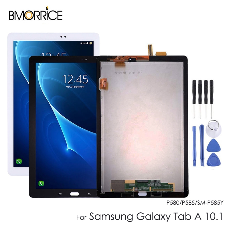 อะไหล่หน้าจอสัมผัส LCD 10.1 นิ้ว แบบเปลี่ยน สําหรับ Samsung Galaxy Tab A P580 P585 SM-P585 SM-P585Y