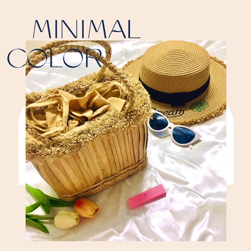 กระเป๋าหวายมินิมอลS06